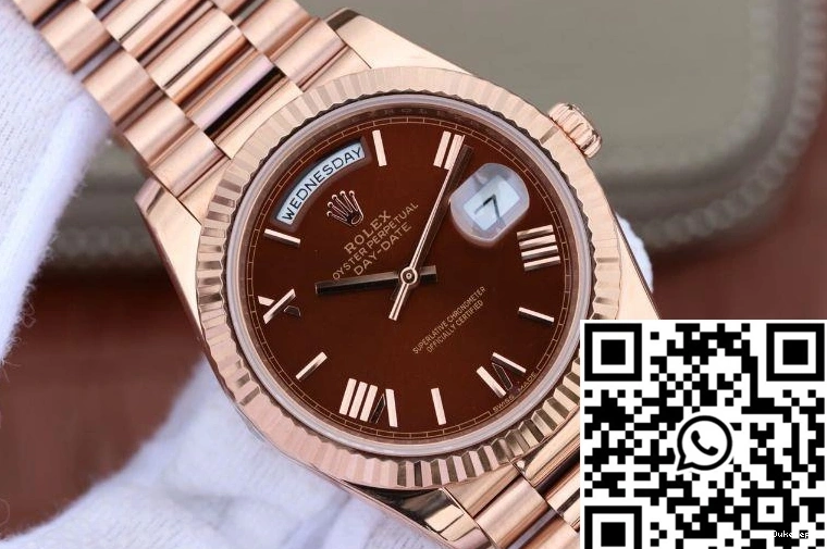 Brown Factory Rolex Date 228235 Dial Day 40mm EW 0417
